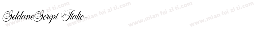 SeldaneScript Italic字体转换